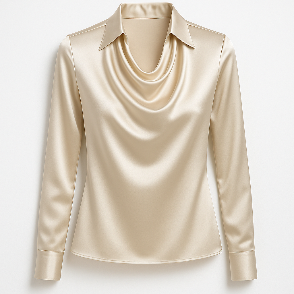 SIGNY ™ | Elegant bluse med draperet halsudskæring 