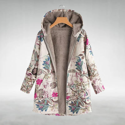 SOFIA ™ | Stilfuld blomsterfleecejakke