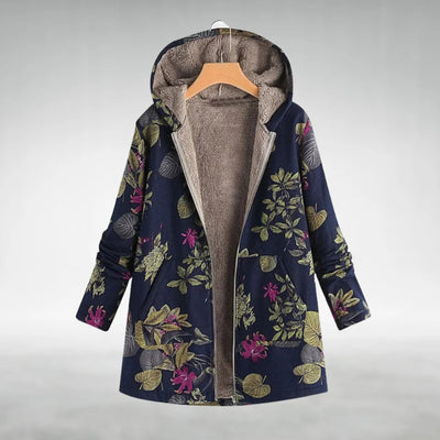 SOFIA ™ | Stilfuld blomsterfleecejakke