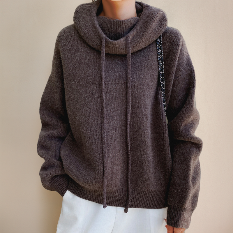 LIA™ | Elegant højhalset sweater